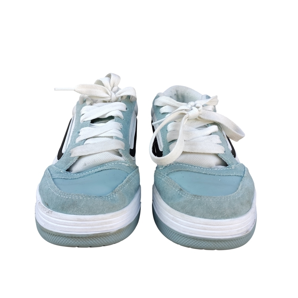 Vans Hylane Dusty Blue Suede Chunky Sneakers Womens 8.5 Mens 7
